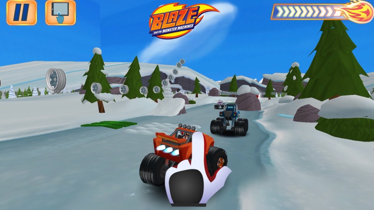 Blaze y los Monster Machines 🔥 Mapa nevado de Villa Veloz (Darlington)! ❄️✨
