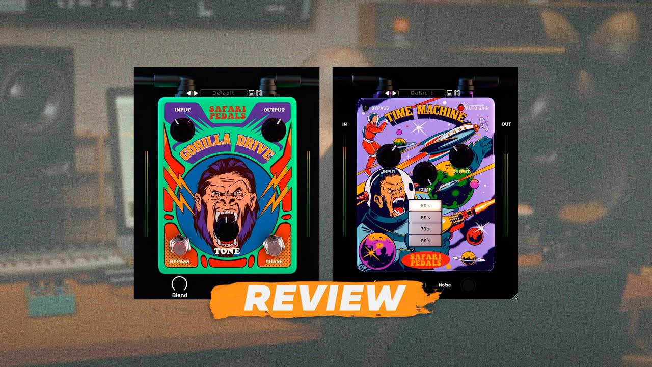 Gorilla Drive & Time Machine - Safari Pedals / Overdrive & Lo-Fi (Audio Demo Review)