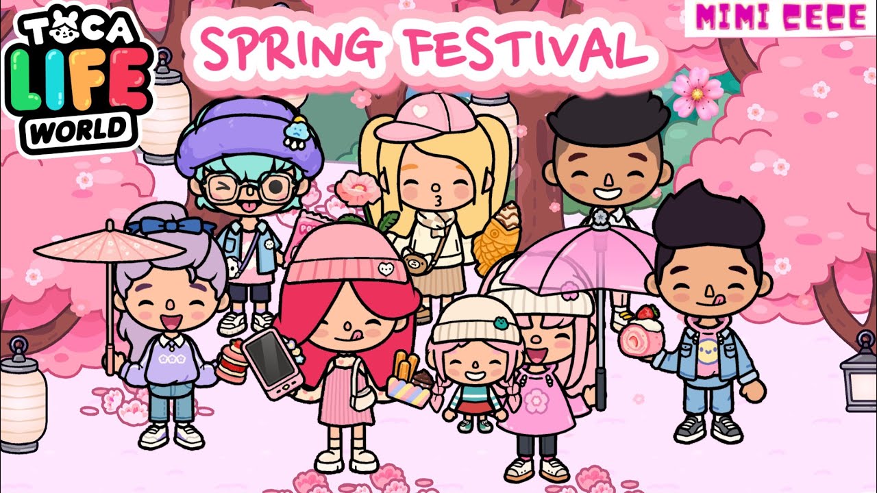 ĐI LỄ HỘI HOA ANH ĐÀO TRONG TOCA BOCA CÙNG TỤI MÌNH 🌸 | VISIT SPRING FESTIVAL IN TOCA BOCA WITH US!