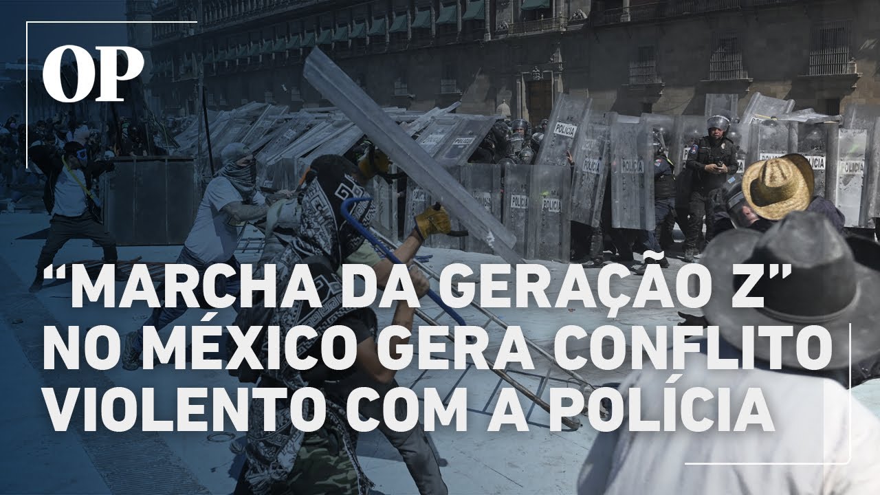 “Marcha da Geração Z” contra a violência no México termina em confronto com a polícia e 120 feridos