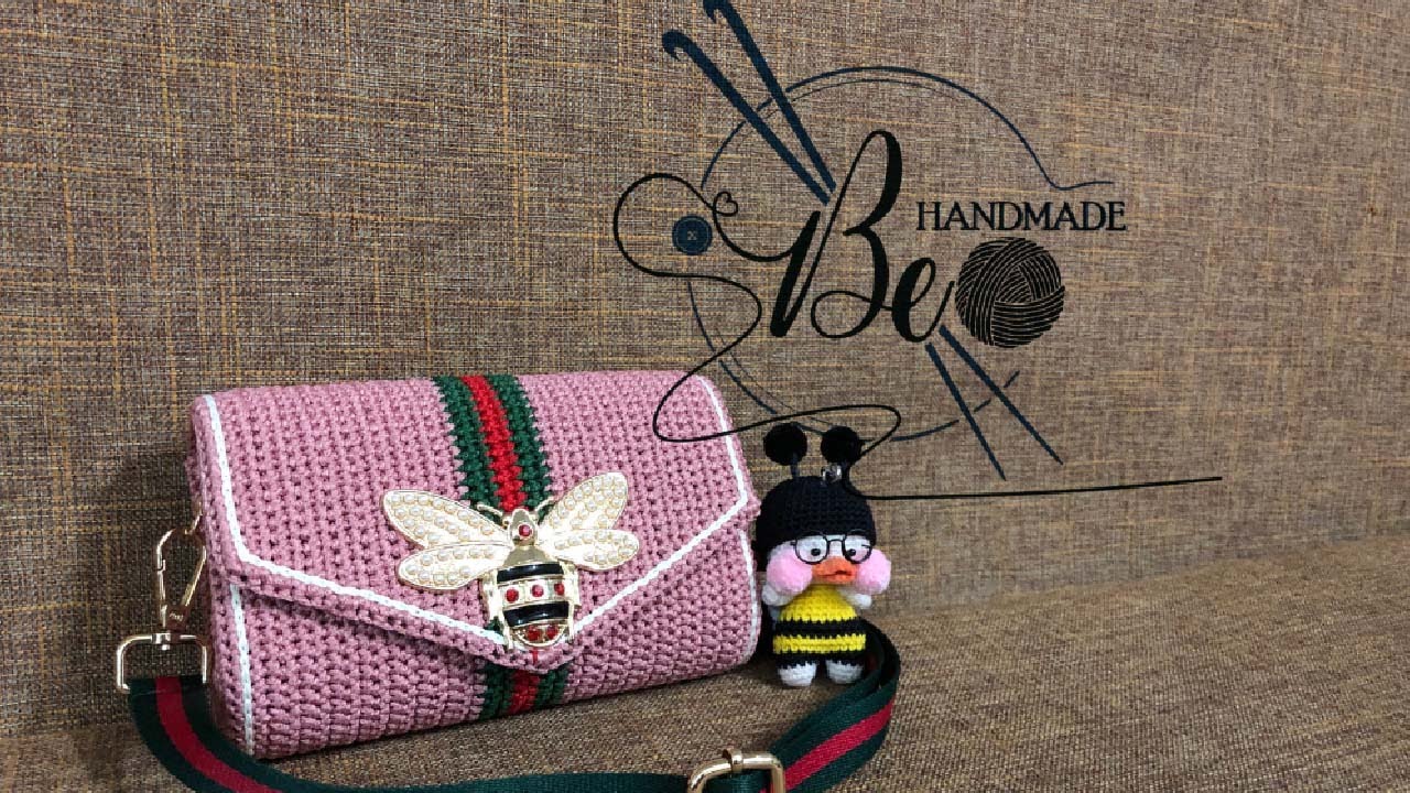 CROCHET GUCCI CLUTCH TUTORIAL [Part 1] - BEO HANDMADE