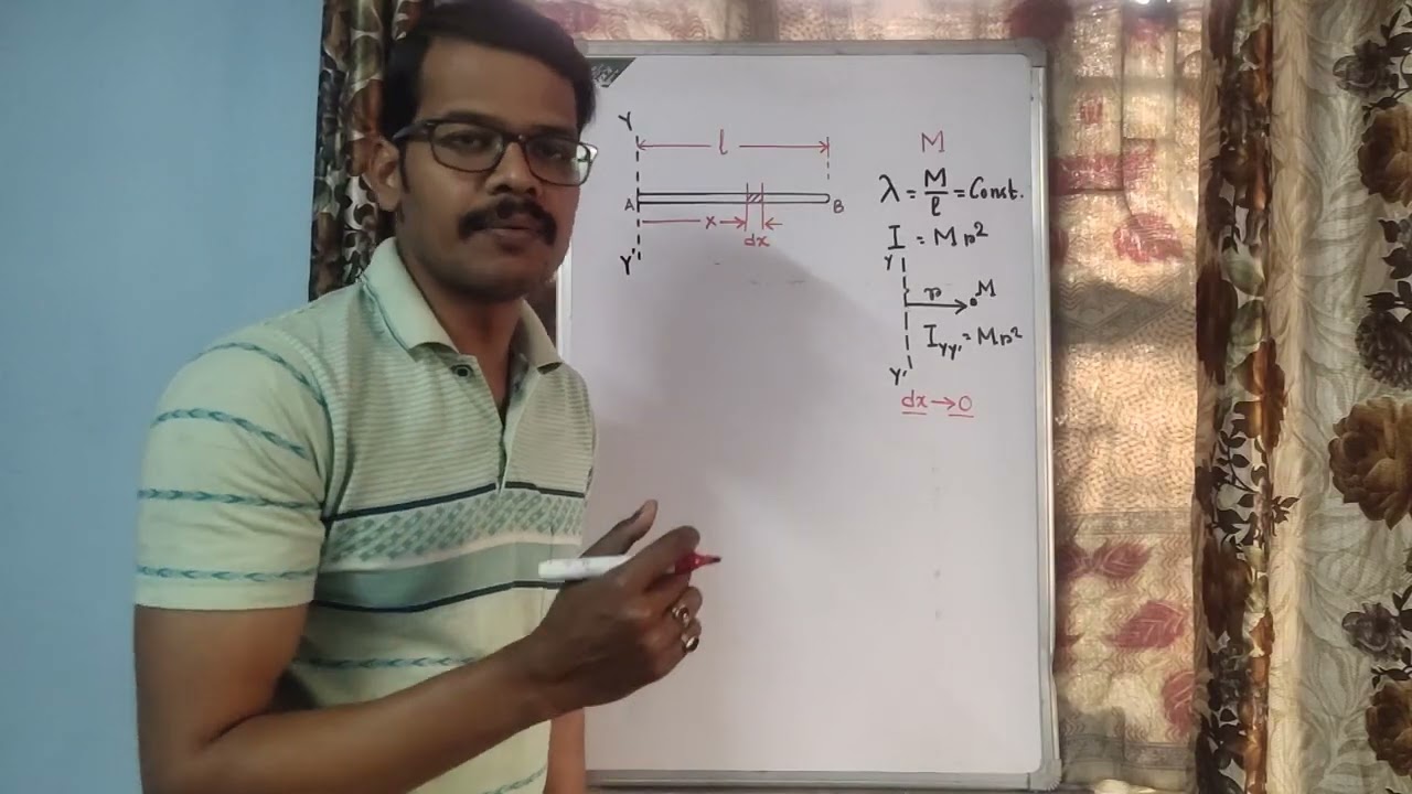 Solution 1 | Rotational Dynamics | Moment of Inertia of Uniform Rod about one end | 11/NEET/JEE