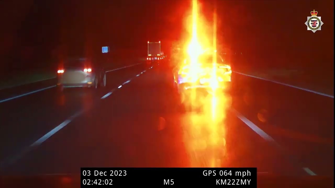 999 call leads to arrest of drunk driver on M5