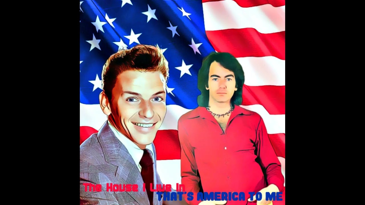 Frank Sinatra & Neil Damond  "That's America To Me"  (Beautiful Patriot 1994 Duet in HD Audio!)