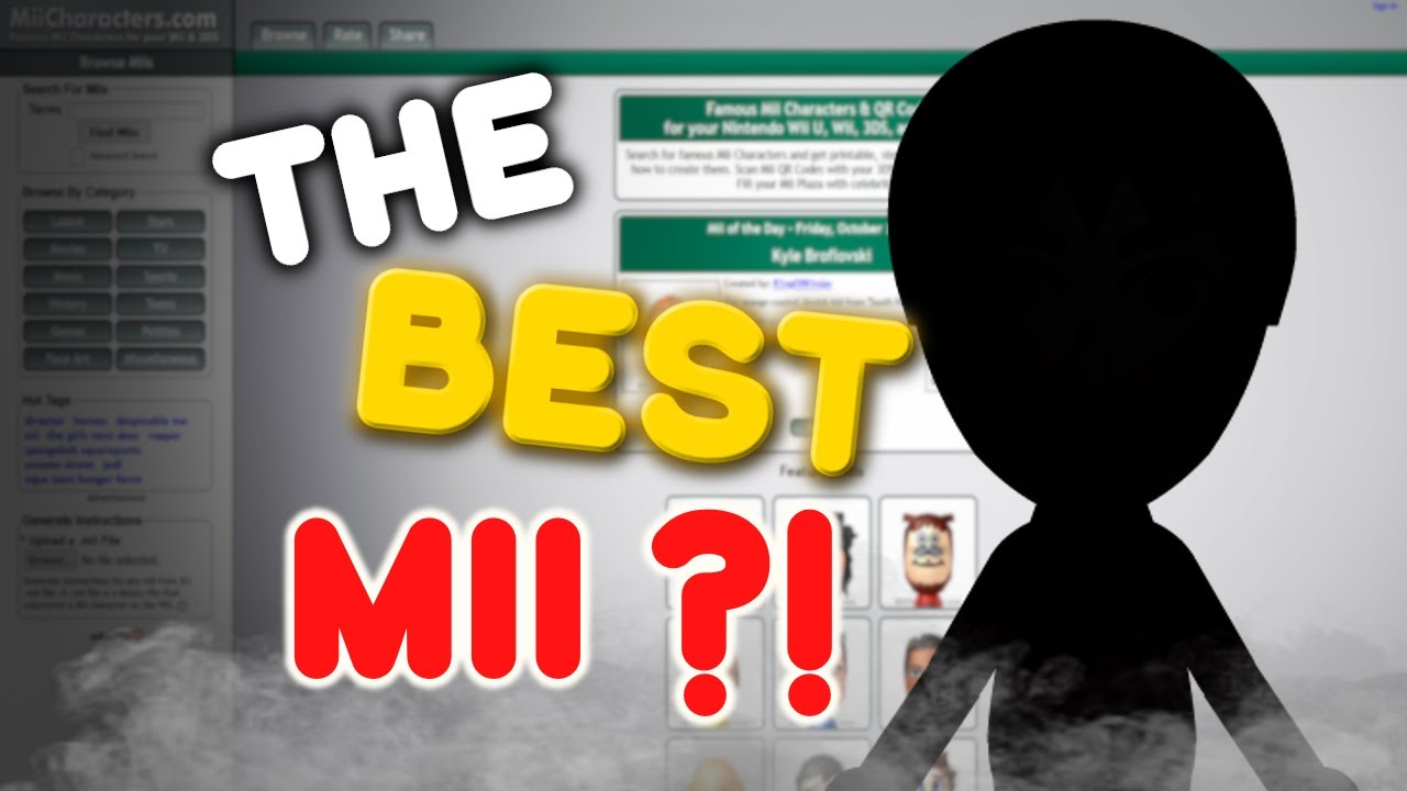 EXPLORING MII CHARACTERS.COM IN 2025!
