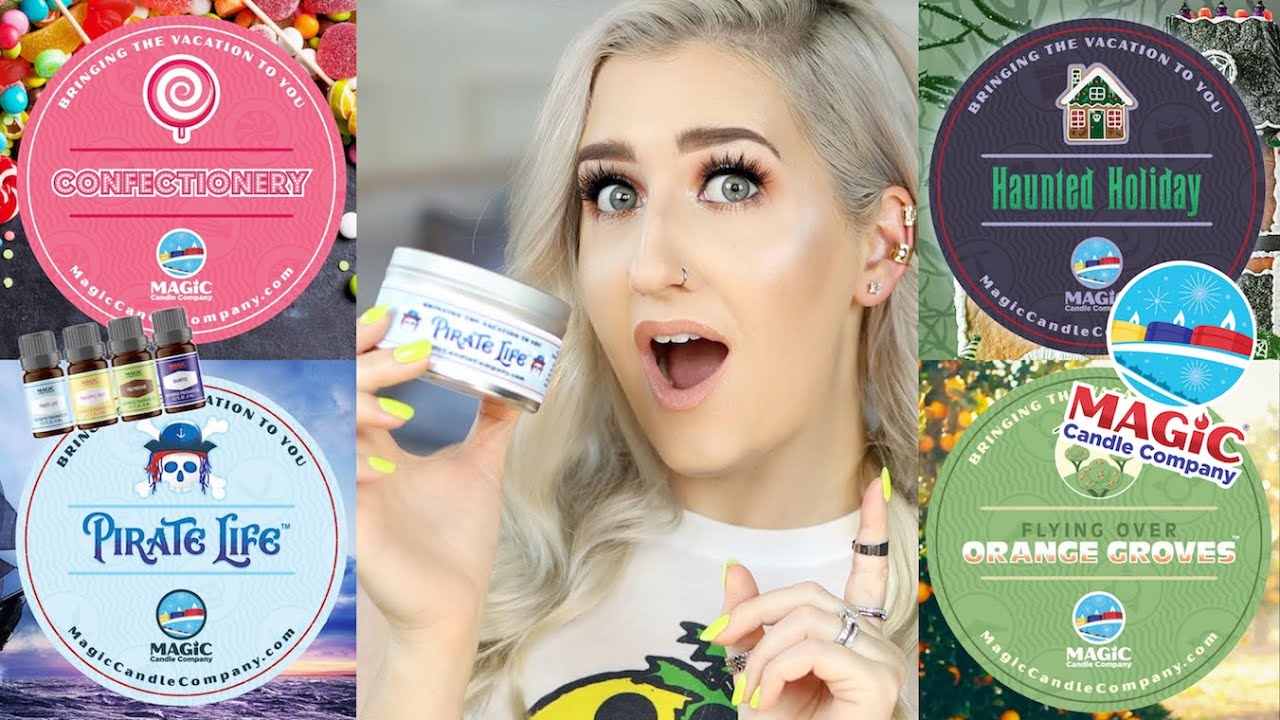 Can my house SMELL like DISNEYLAND? MAGIC CANDLE COMPANY REVIEW!!