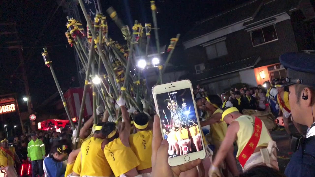 2018年 魚吹八幡神社 提灯まつり／余子濱