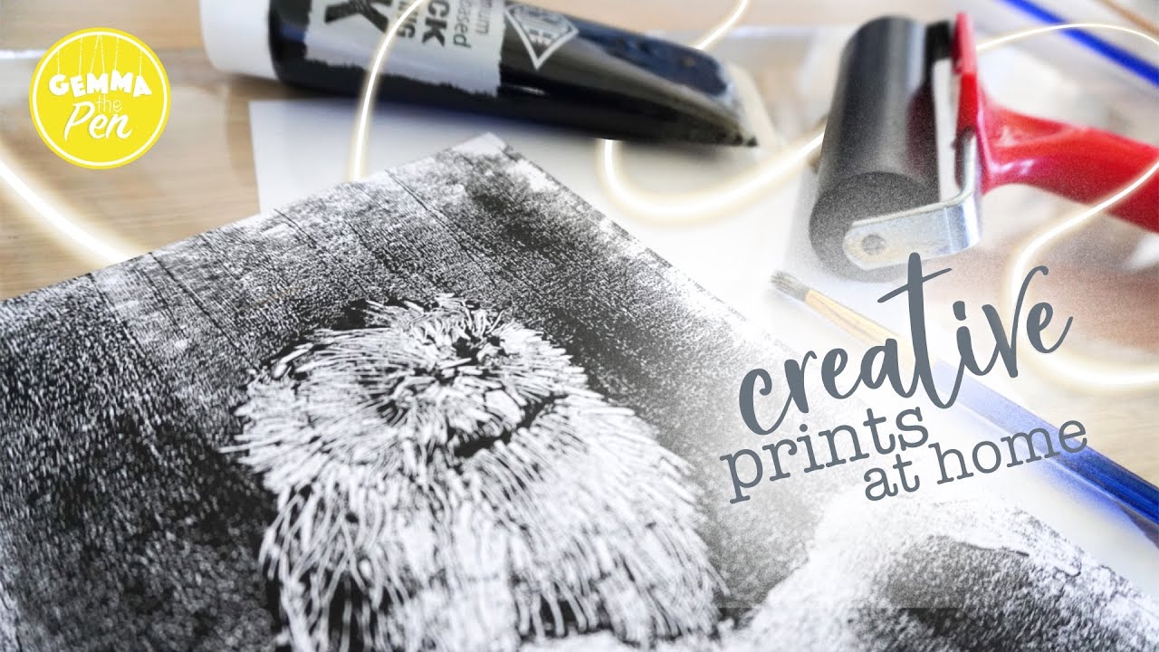 Reductive Monotype - Let's Play! * Creative Printmaking at Home * Printing without a Press