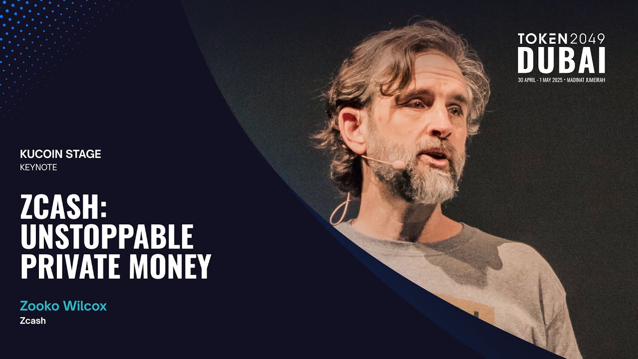 Zooko Wilcox - Zcash: Unstoppable Private Money - TOKEN2049 Dubai 2025