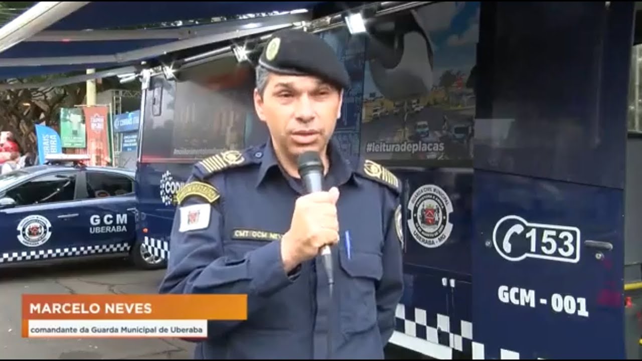 Ônibus de alta tecnologia da GCM Uberaba