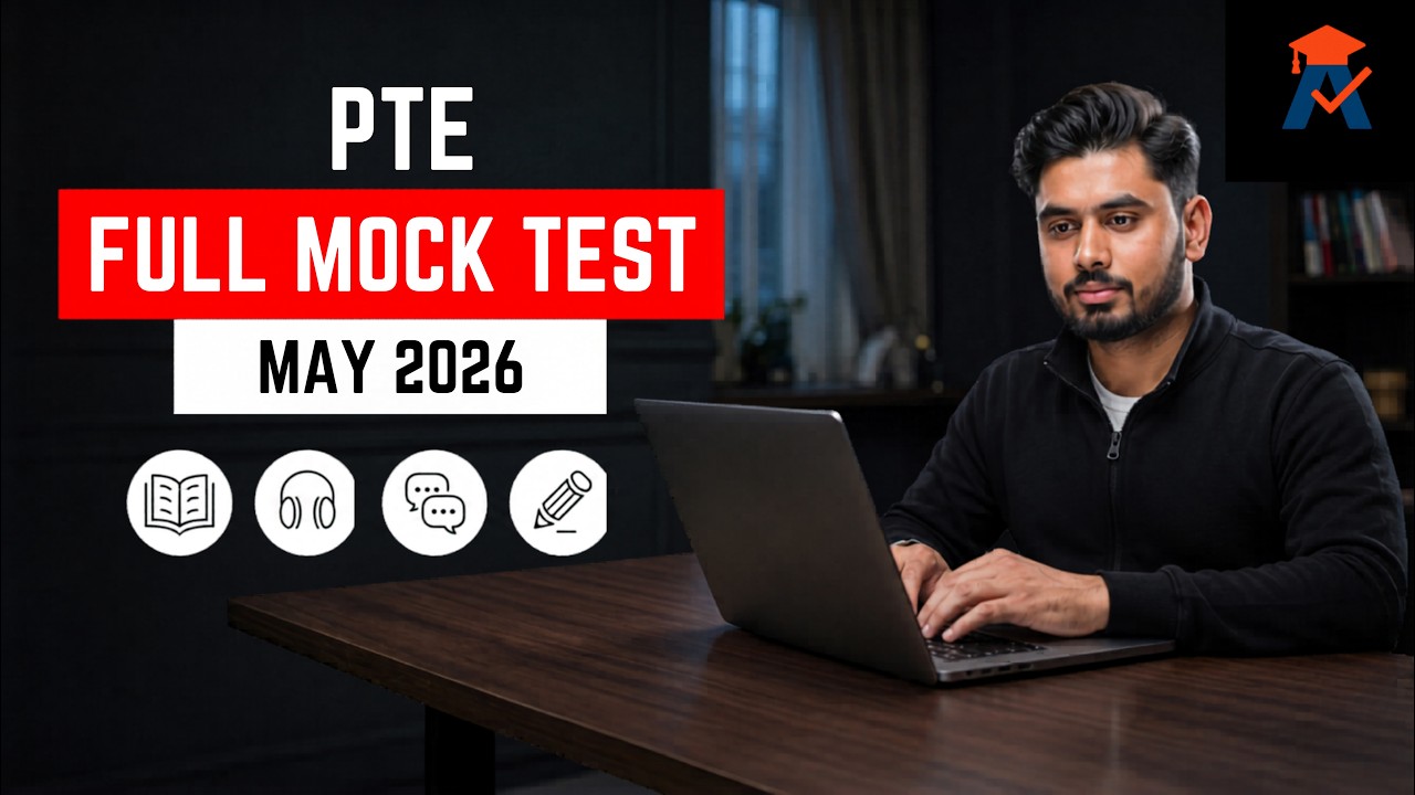 PTE Full Mock Test May 2026 | Most Repeated Real Exam Questions | Video quality 4K
