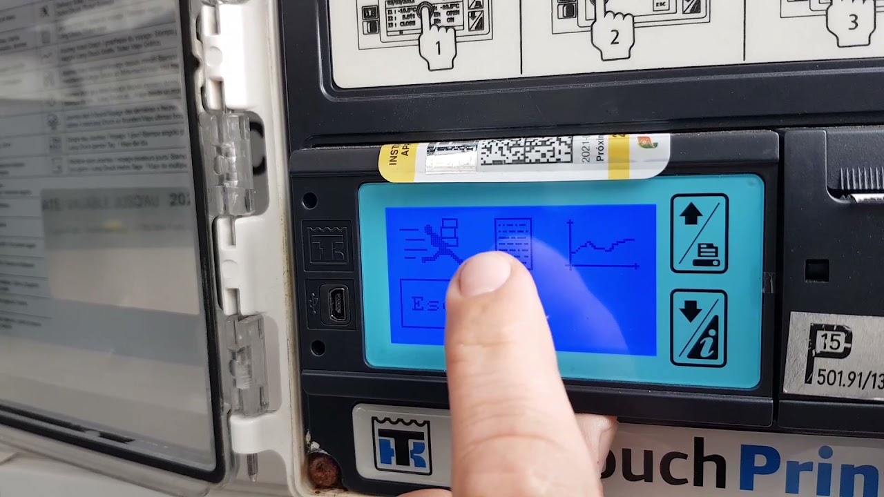 Принтер Touch Print. Как распечатать из принтера холодильника тикет ( билет ) температуры.