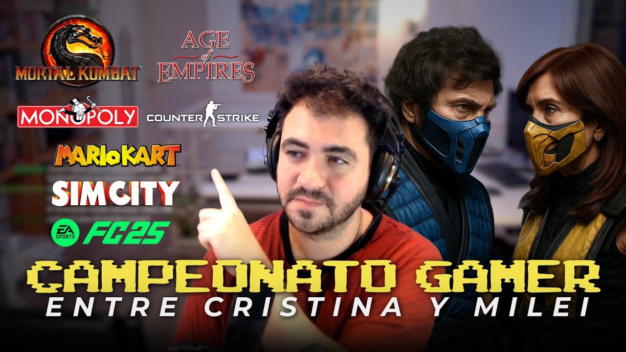 😱 LLEGO EL PRIMER CAMPEONATO GAMER ENTRE CRISTINA Y MILEI 🕹️😂