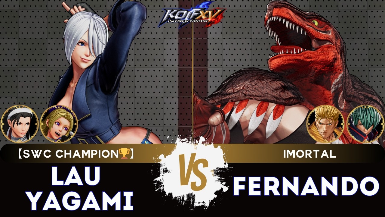 KOF XV ▰ LAUYAGAMI (Ángel/Hinako/Chizuru) 🆚 FERNANDO (Dino/Ryo/Shun'ei) 🎞️Replay Match - 2/26