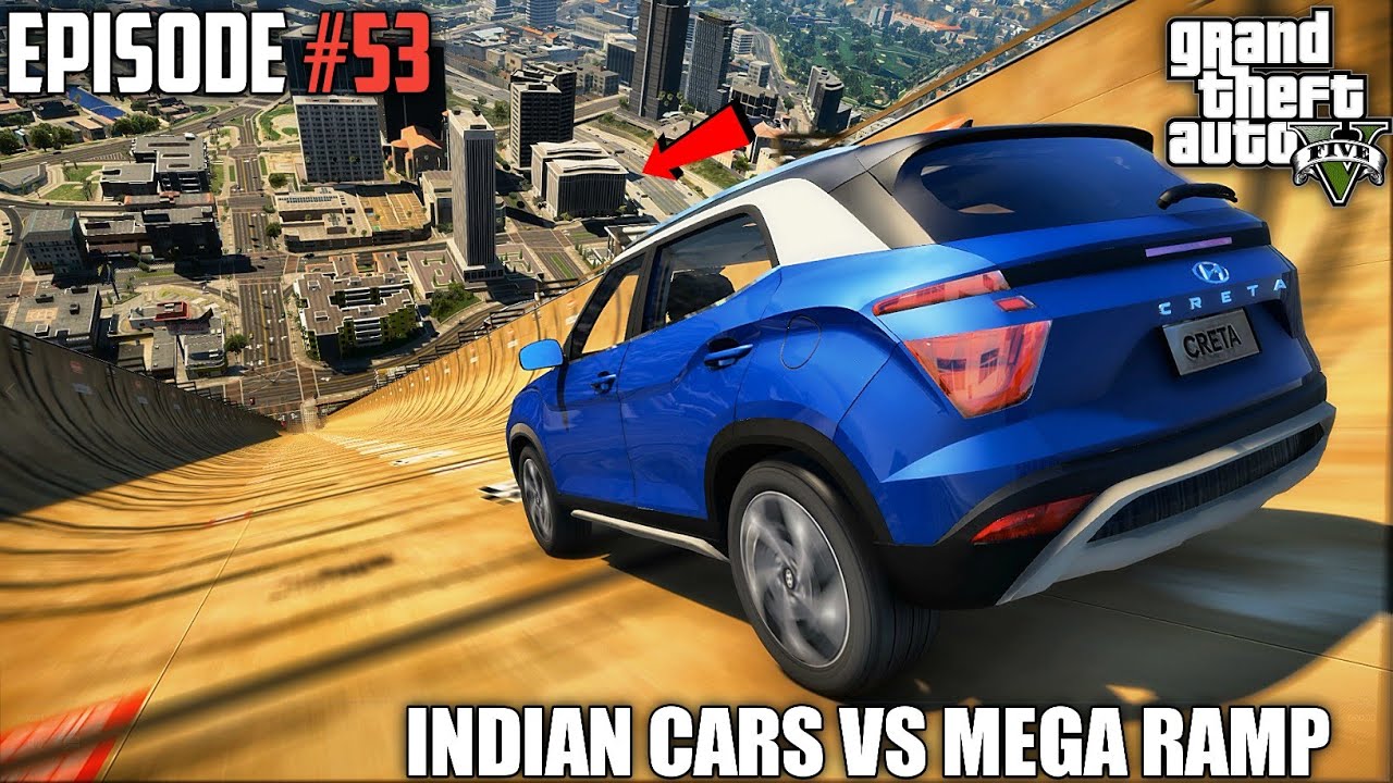 GTA 5 : HYUNDAI CRETA 2020 VS MEGA RAMP | SONET VS CRETA VS  VS INNOVA VS BREZZA VS SWIFT VS CIAZ
