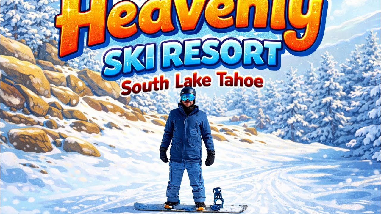 A Perfect Day at Heavenly Ski Resort, South Lake Tahoe 🏂❄️🎿🌨️