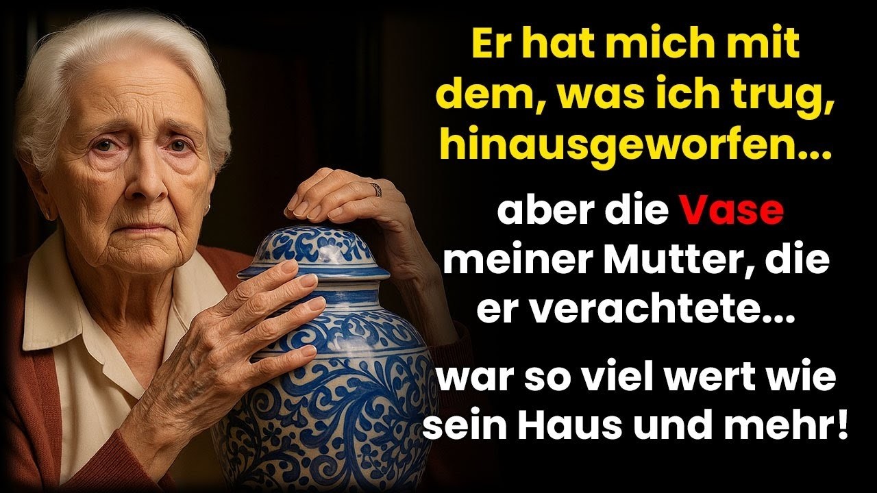 Meine Schwiegertochter warf mich raus… Sie ahnte nicht, dass die Vase ein Vermögen wert war!
