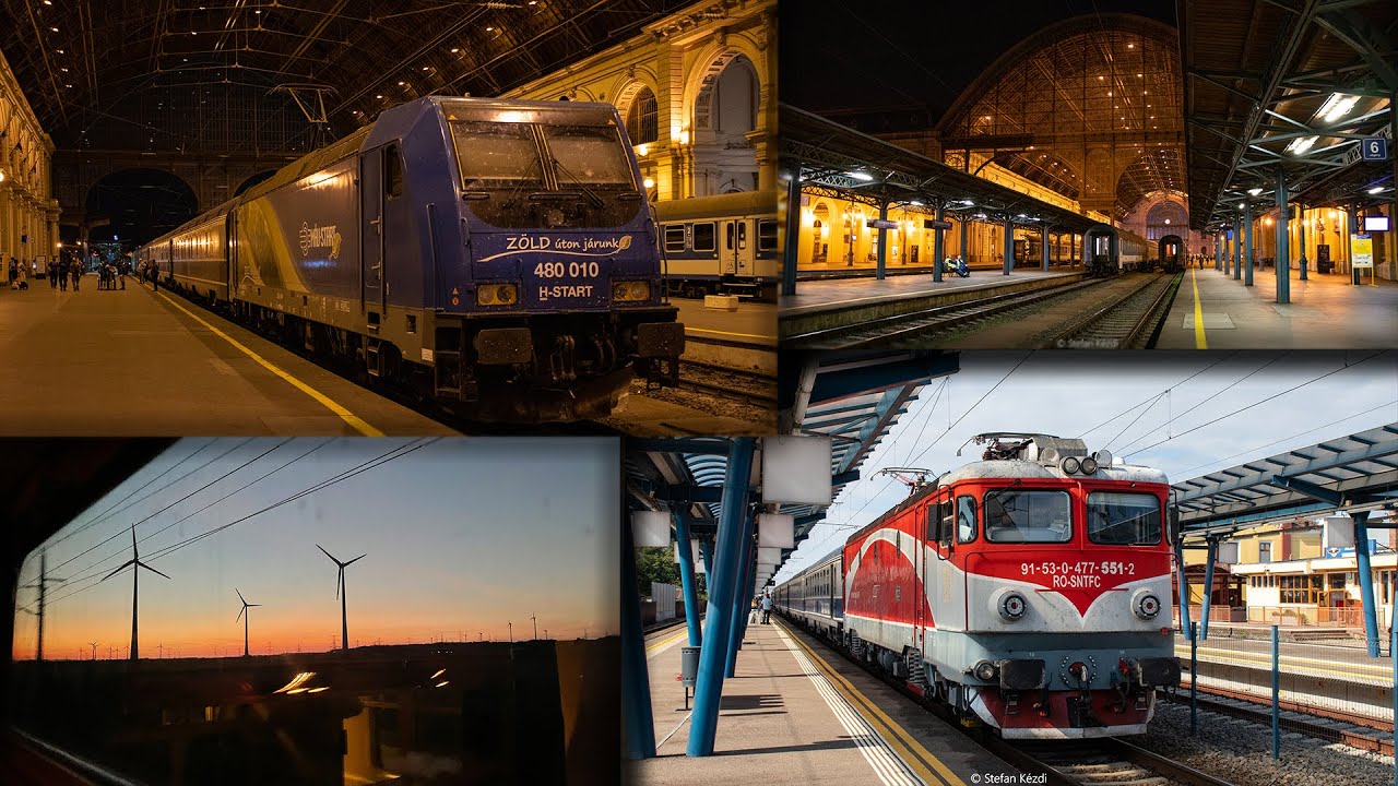 From Austria to Romania in a CFR sleeper train. Night-journey in IR347