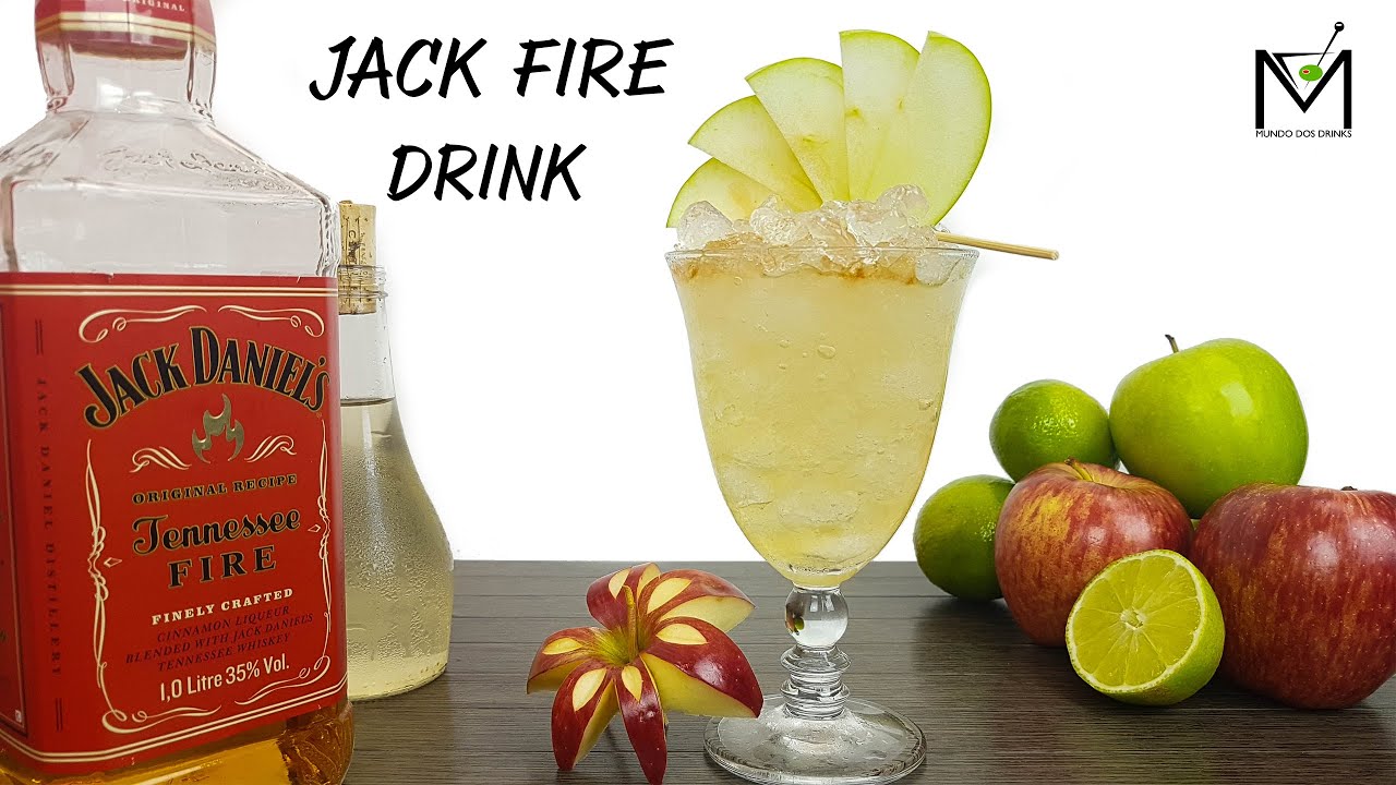 COMO FAZER JACK FIRE DRINK | DRINK COM JACK DANIEL´S FIRE