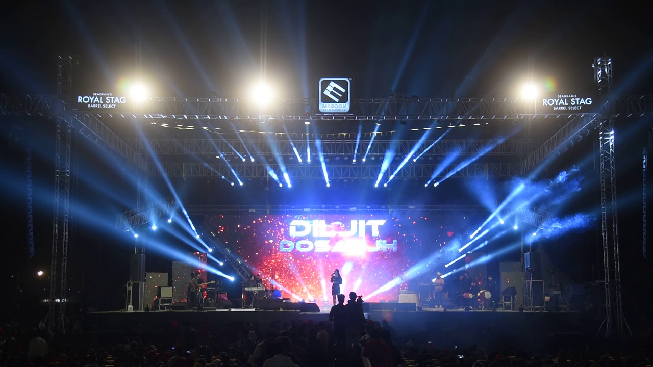 Anchor Noor  Hosting Diljit Dosanjh Live in Concert  Raipur