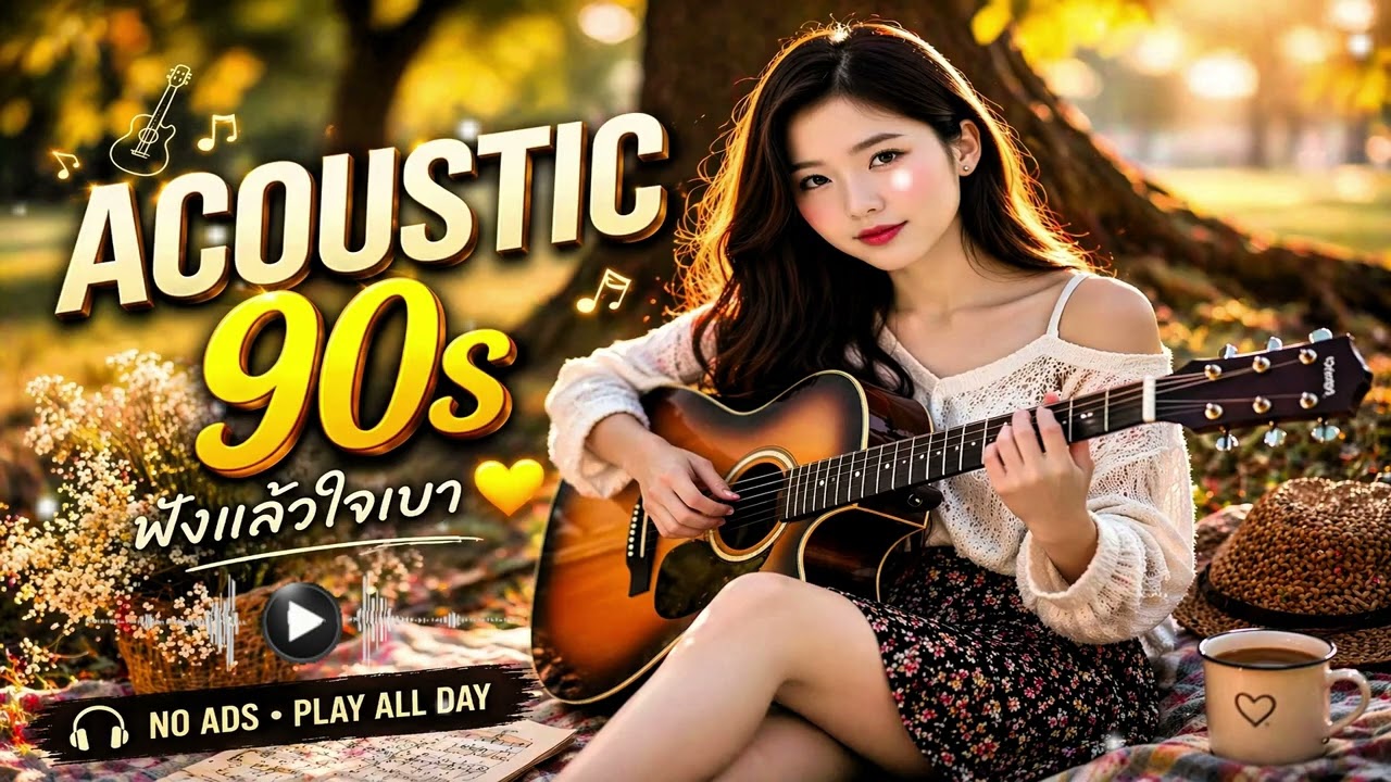 Acoustic 90s Thailand 💛 เพลงเพราะๆ ฟังแล้วใจเบา [Nonstop]