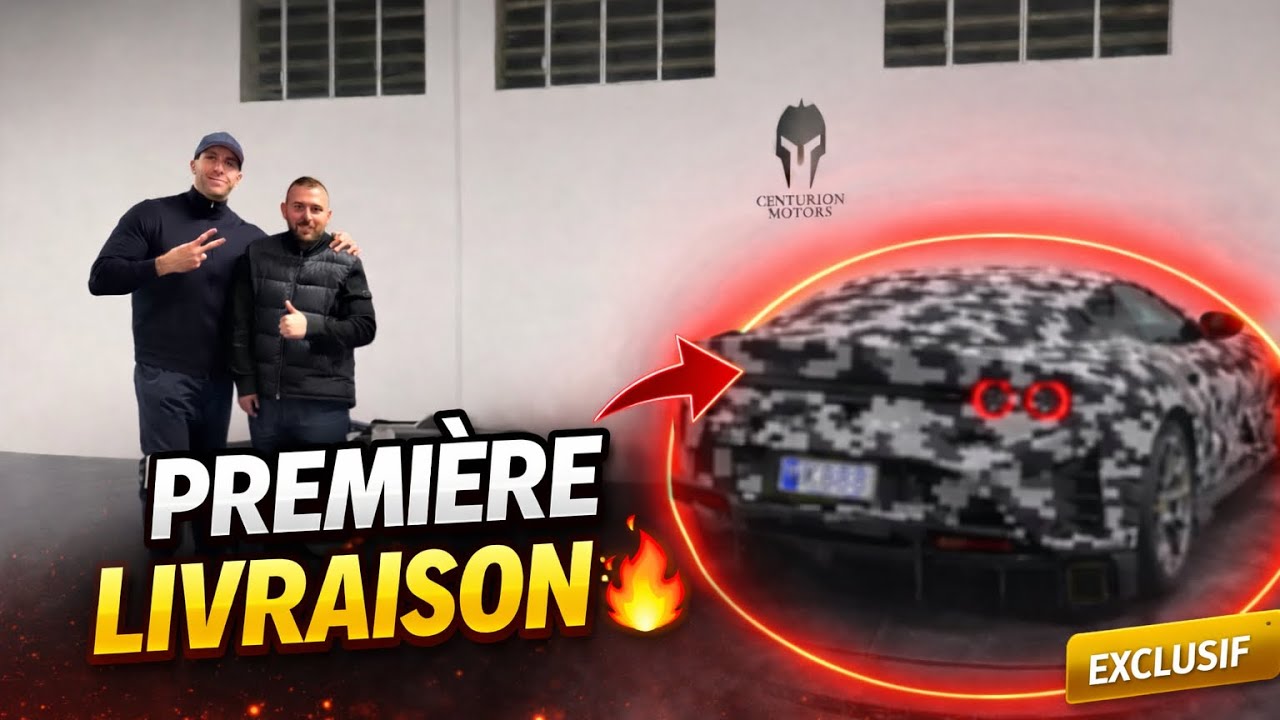 Première livraison exceptionnelle  : une Ferrari à 1,8M€ pour GMK au nouveau showroom 🔥