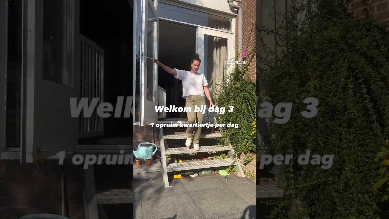 1 opruim kwartiertje per dag: de tuin herfst proof maken #eenopruimkwartiertjeperdag #opruimen