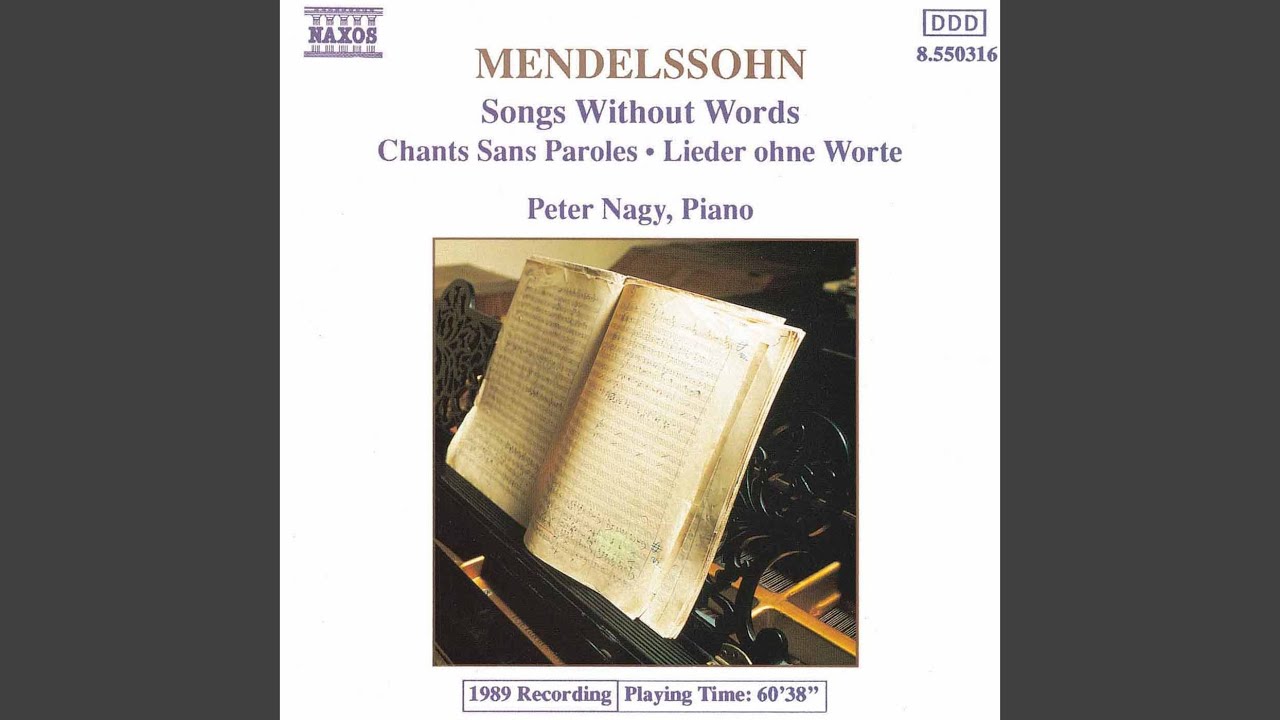 Lieder ohne Worte (Songs without Words) , Book 2, Op. 30: No. 7 in E-Flat Major, Op. 30, No. 1