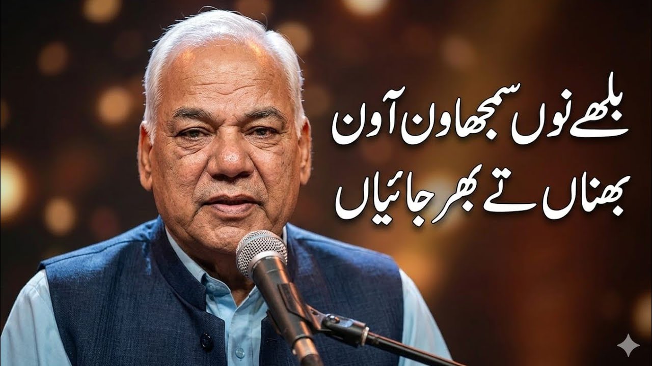 بلھے نوں سمجھاون آون بھناں تے بھرجائیاں |By Professor TAYYAB ALI SB