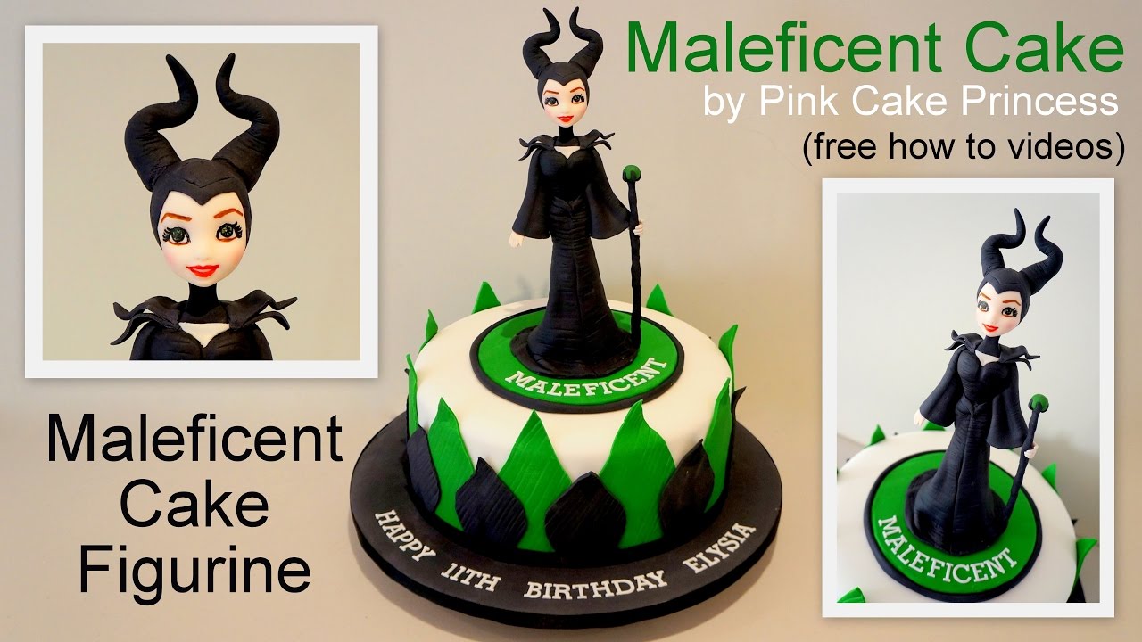 Halloween Maleficent Cake How to by Pink Cake Princess