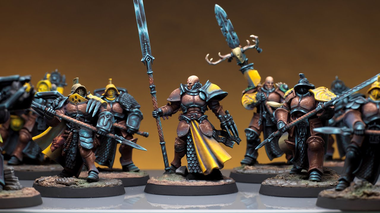 Я создал самурая-гладиатора-штормоклыка для Warhammer.