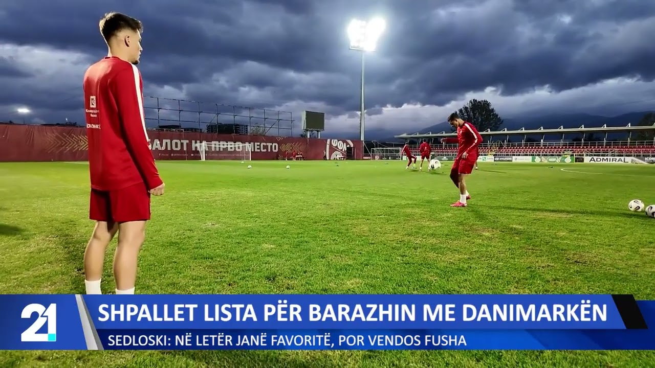 Shpallet lista për barazhin me Danimarkën ! Sedloski: Në letër janë favoritë, por vendos fusha