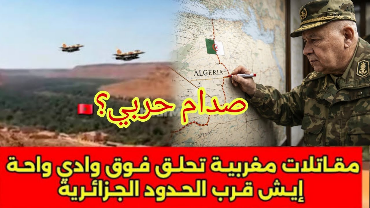 مقاتلات مغر بية في قرب منطقة إيش الجزائرية المحررة تخلطت في حدود الجزائر المغرب لم تصدق ماحدث خط ير