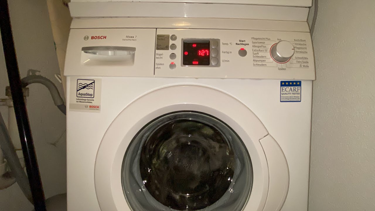 Bosch Maxx 7 VarioPerfect | Easy Care 40&deg; + PreWash and Rinse plus | Carpet Wash