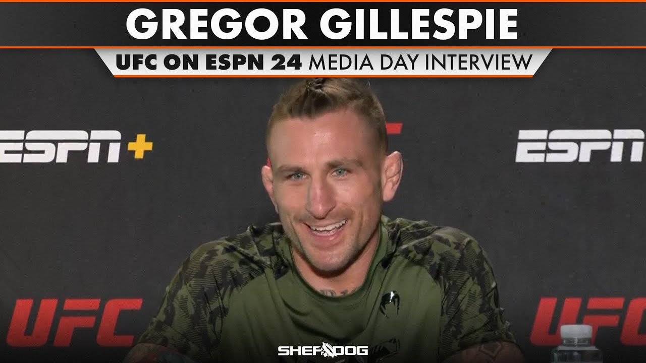 Gregor Gillespie | UFC on ESPN 24 - Pre Fight Interview (Media Day)