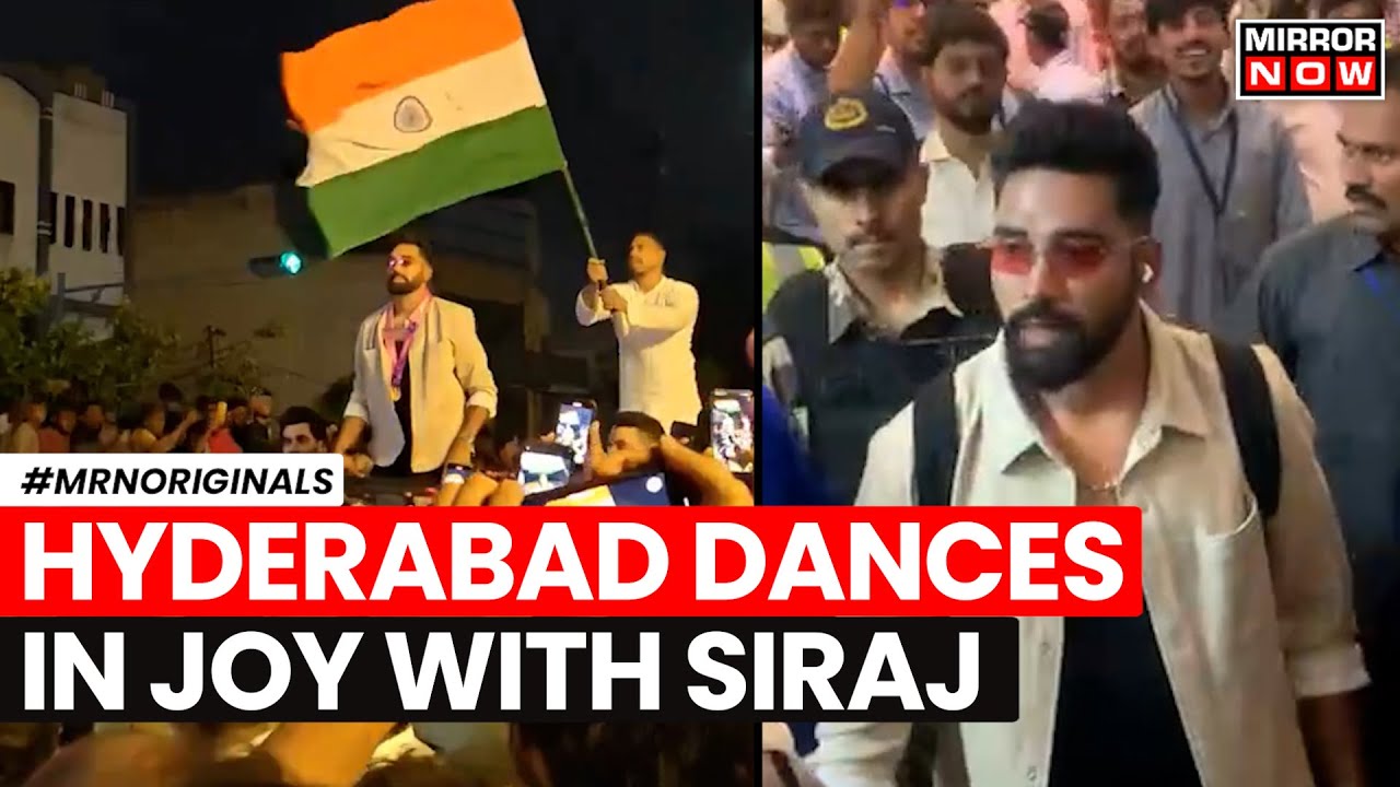 Siraj Victory Parade | Thousands Of Fans On The Streets | Hyderabad Celebrates With Siraj | T20 WC