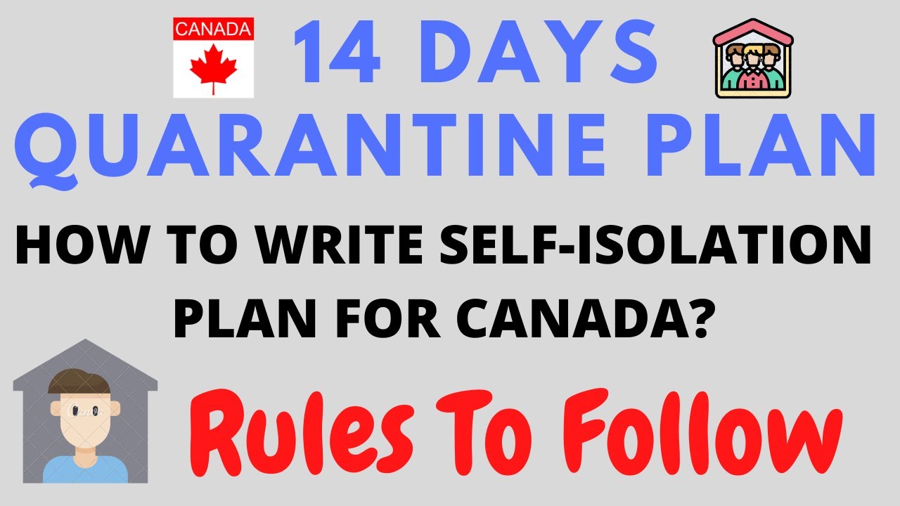 Flying to CANADA | 14 Days Quarantine Plan| Must Know About How to Write Quarantine Plan | Rules