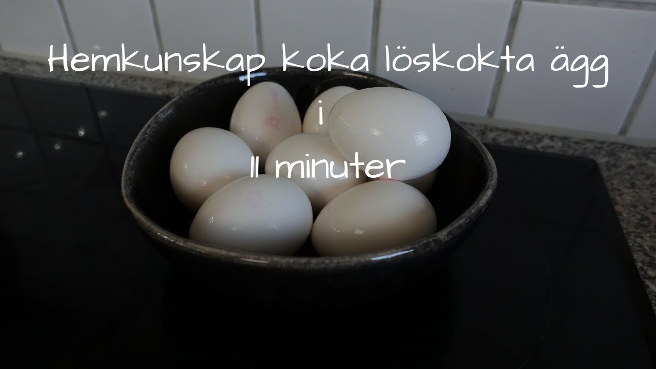 Hemkunskap koka l&ouml;skokta &auml;gg i 11 minuter