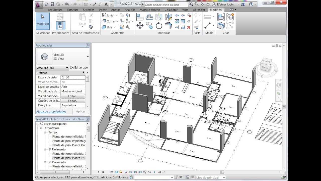 Revit 2013 Aula 13: Criando pilares estruturais e colunas de arquitetura