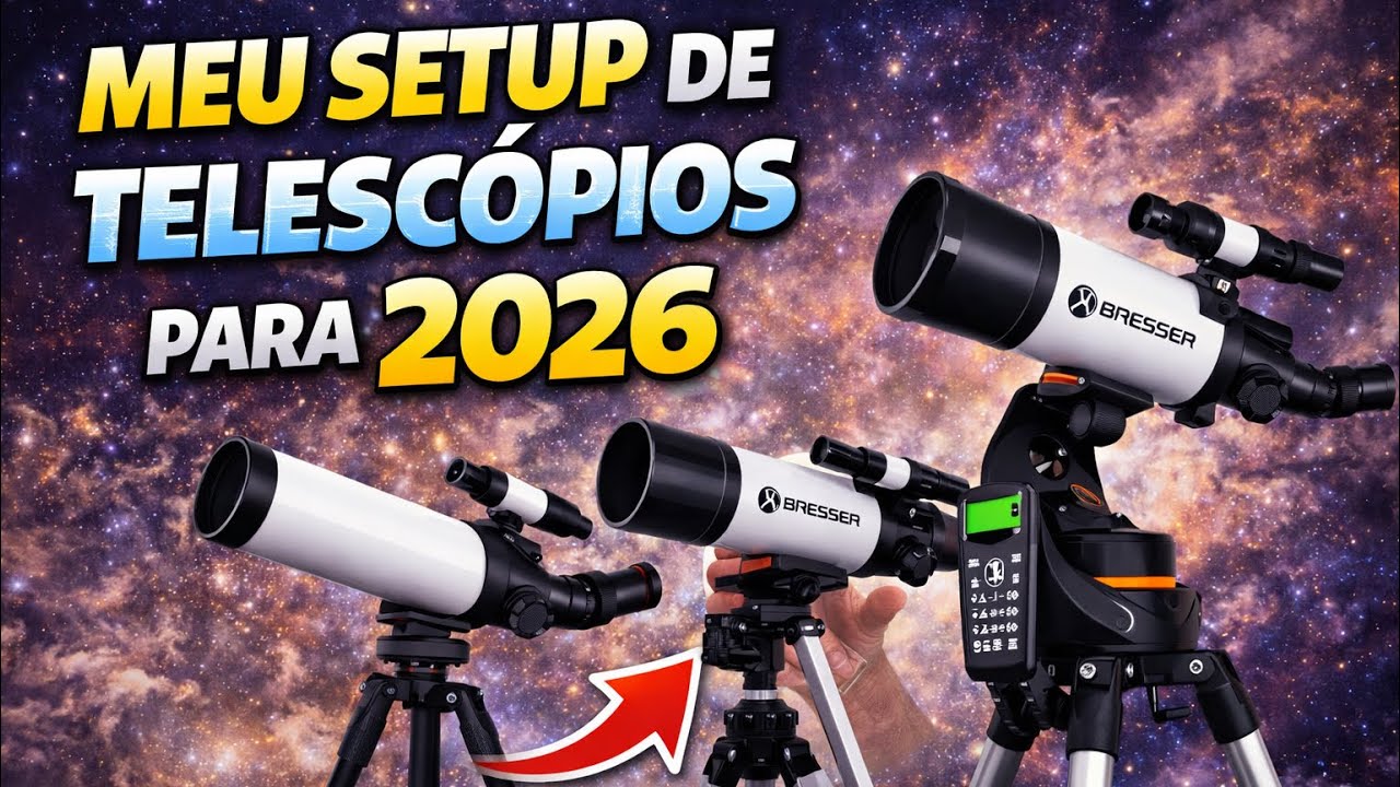 Meu setup para 2026!! Telescópio e acessórios. #telescopio #astronomia