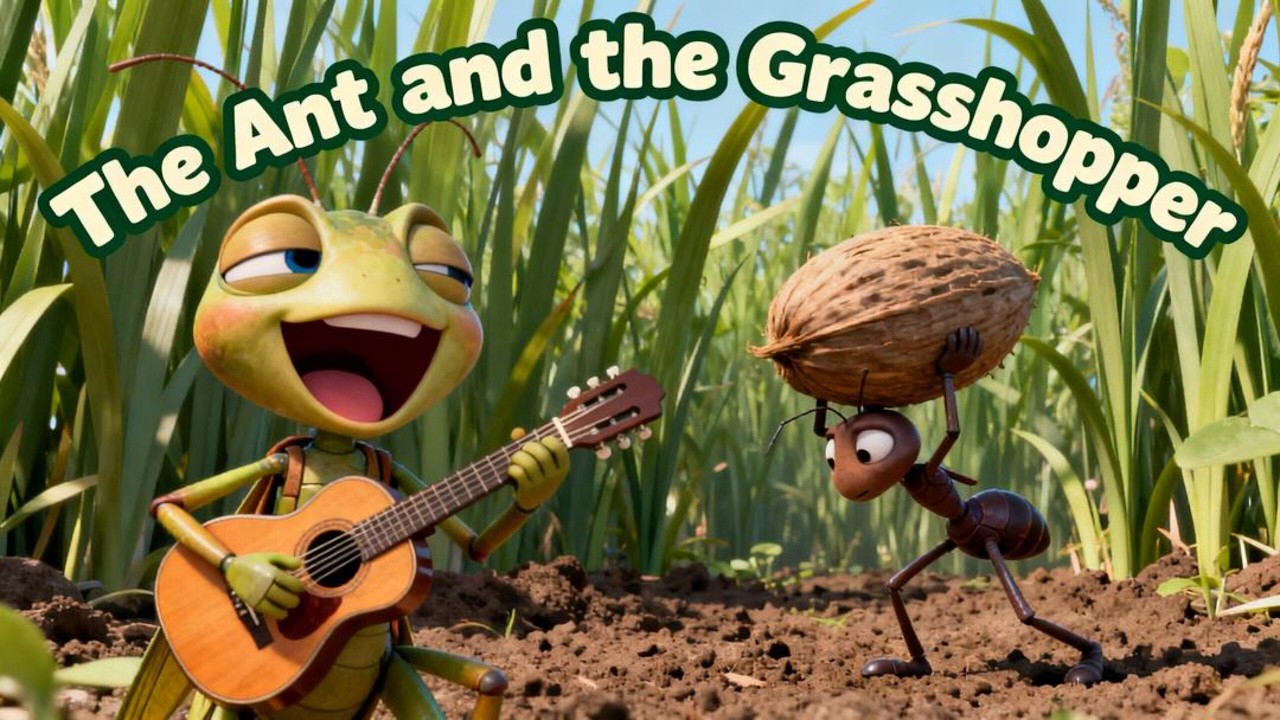 The Ant and the Grasshopper | Aesop's Fables | Kids' Stories in English | Fabulous Fables