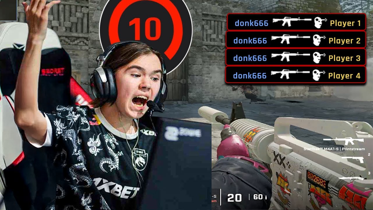 “CS IS MY LIFE” Donk 37 Kills FACEIT Domination