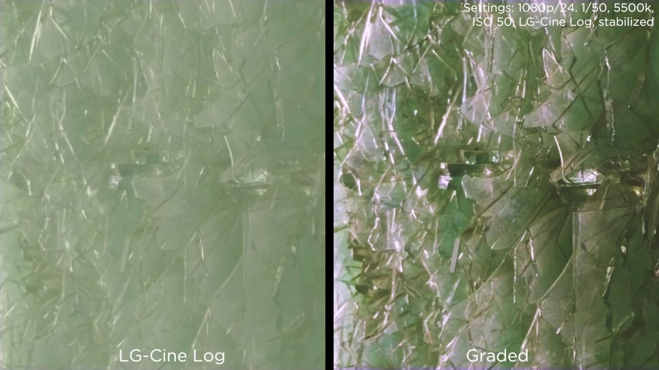 LG V30 LG-Cine Log Test Footage w/ Premiere Color Grade