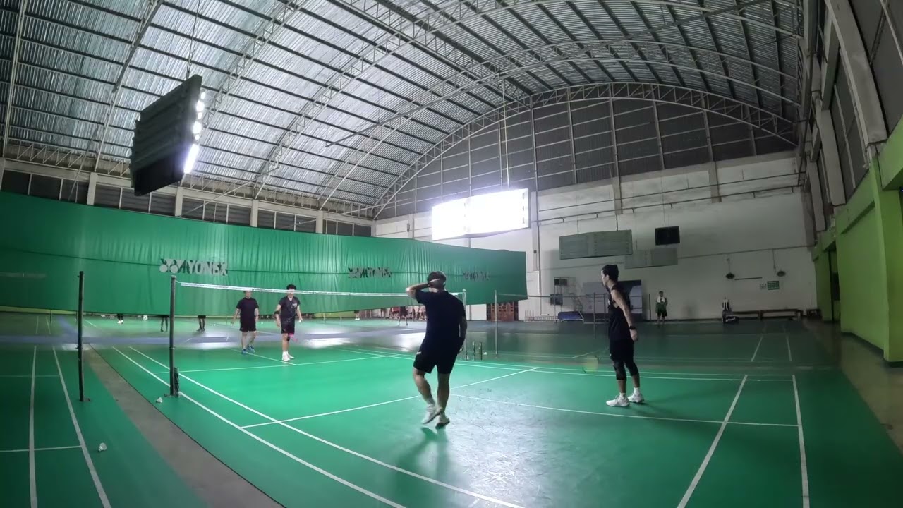 #เพิ่มสุข [Drunker Badminton] Game3 Beer Sharp VS Per Ya   4K