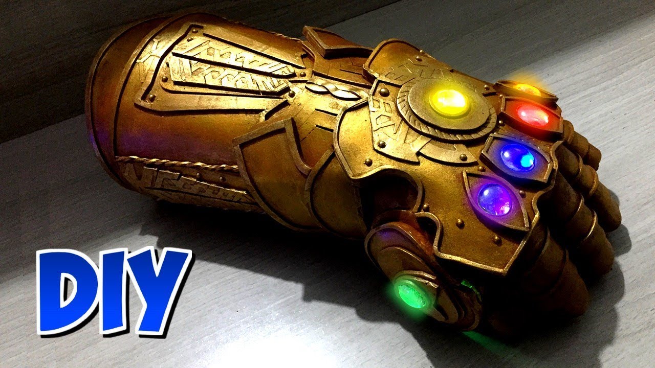 Manopla do Infinito do Thanos - Vingadores Guerra Infinita DIY.