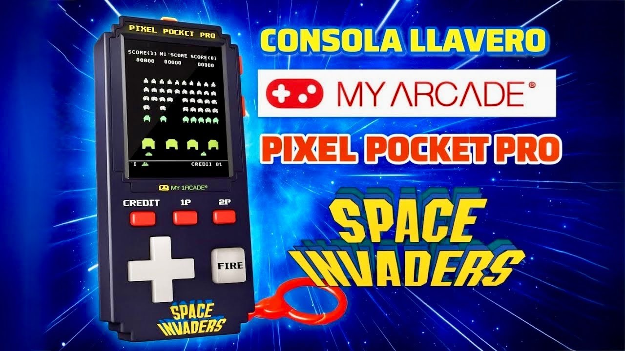 MY ARCADE PIXEL POCKET PRO SPACE INVADER 
