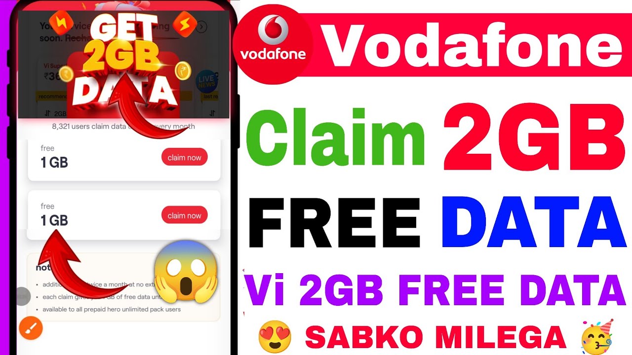 😱Vi Free 2GB data |Vi 2GB free data Claim | How To Get free 2GB data In Vi | Vi free data 2026