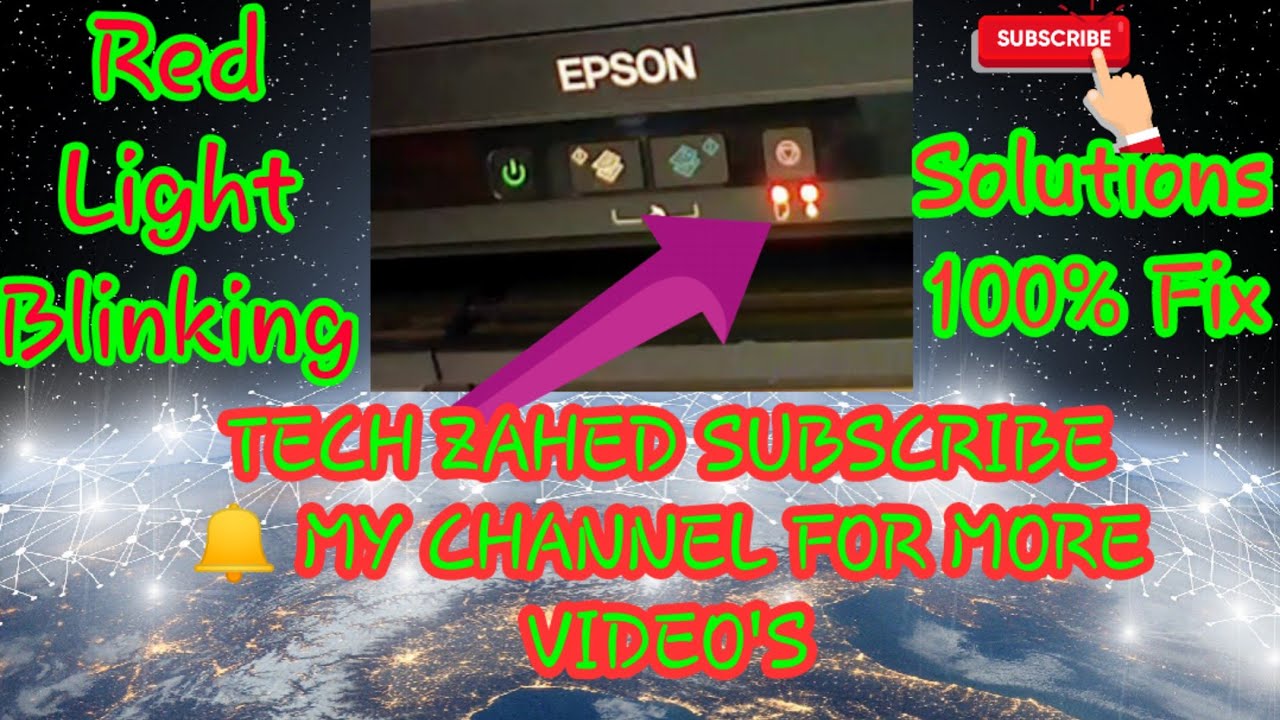 Epson L380 red light blinking problem solution |100%fix || Hindi || part-1