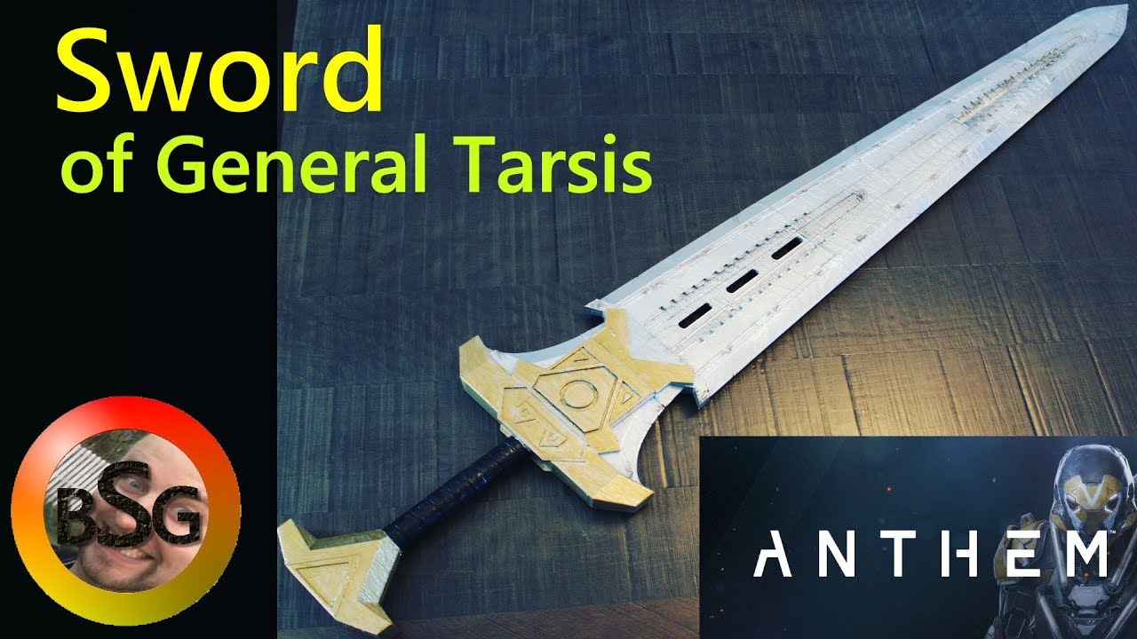 Making the sword of General Tarsis from Anthem