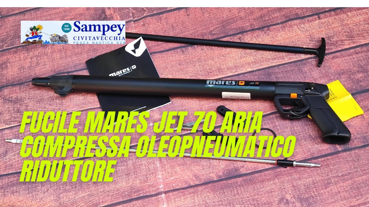 Fucile Mares Jet 70 Aria Compressa Oleopneumatico Riduttore